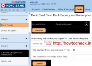 Redeem Your hdfc Bank Debit Card reward points